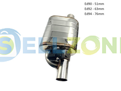 Αριστερό σύστημα εξάτμισης με βαλβίδα, σιγαστήρα και τηλεχειριστήριο 51 /63 /76MM - Ed90-94